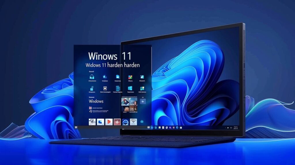 SEO-optimierte Darstellung der Übersetzung des Keywords "Windows 11 härten" ins Englische