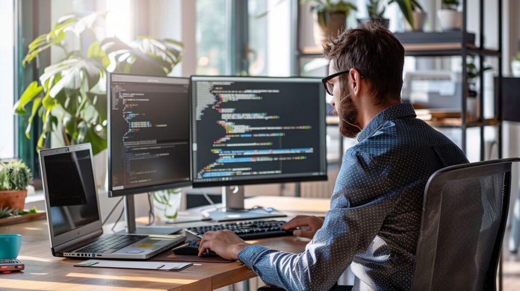 Diagramm, das zeigt, was ein Software Entwickler macht