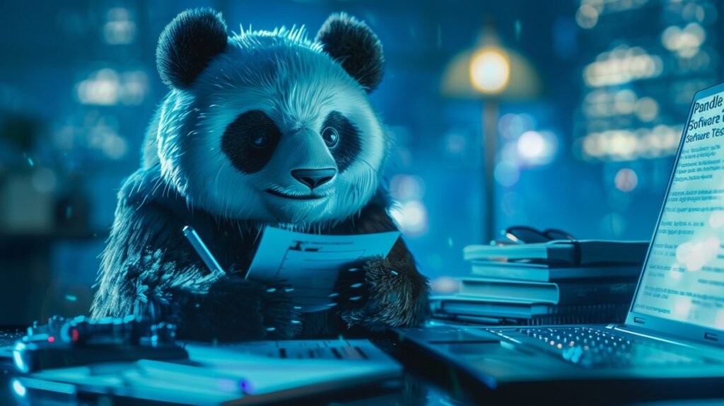 SEO optimierte Alt-Text für Pandle Software Test Bild