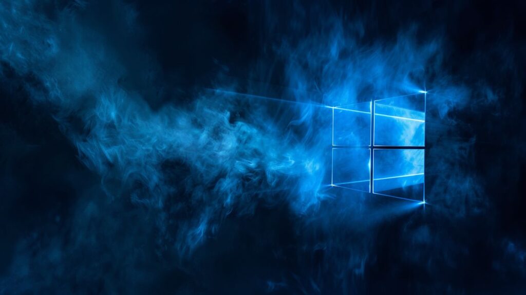 Fragezeichen über dem Text 'wann kommt Windows 12' auf einem Computerbildschirm