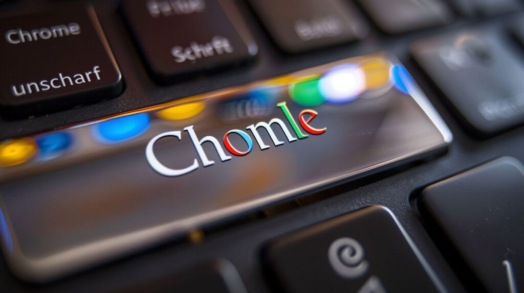 SEO-optimierte Darstellung des Keywords "Chrome Schrift unscharf" auf Englisch als "Chrome font blurry