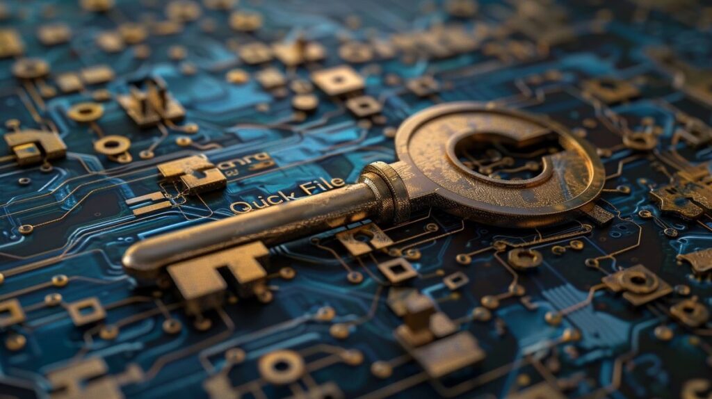 SEO optimierte Bildbeschreibung für QuickFile Software