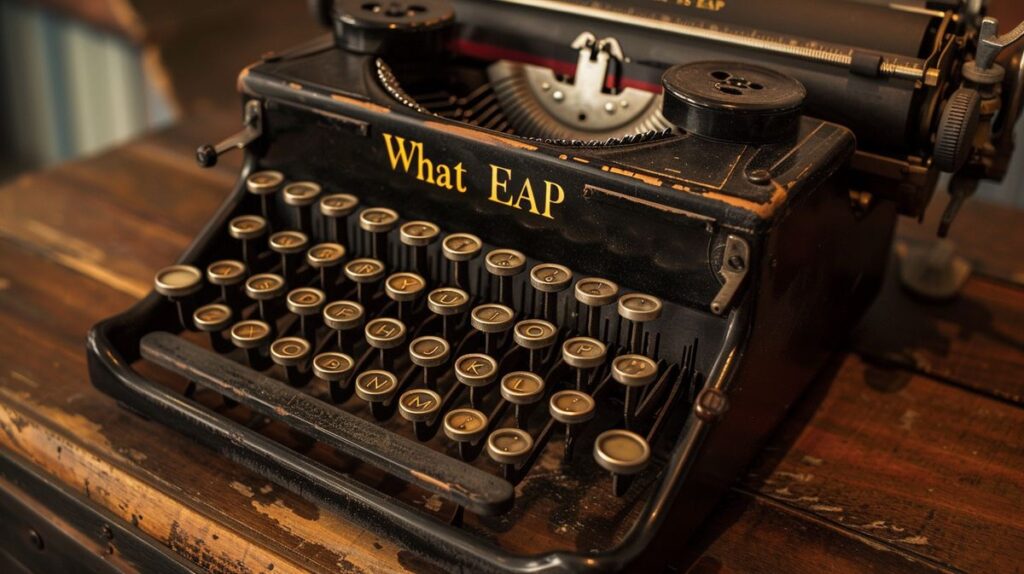 Deutsche Erklärung des Begriffs "was ist EAP" übersetzt ins Englische als "what is EAP