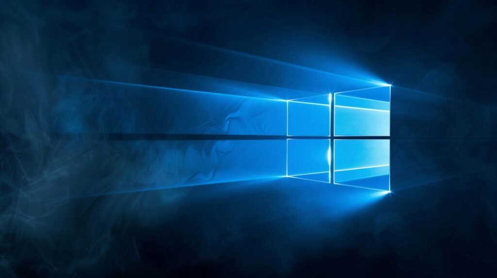 Fragezeichen-Symbol mit Text 'wann kommt Windows 12' auf einem Hintergrund mit Microsoft-Logo