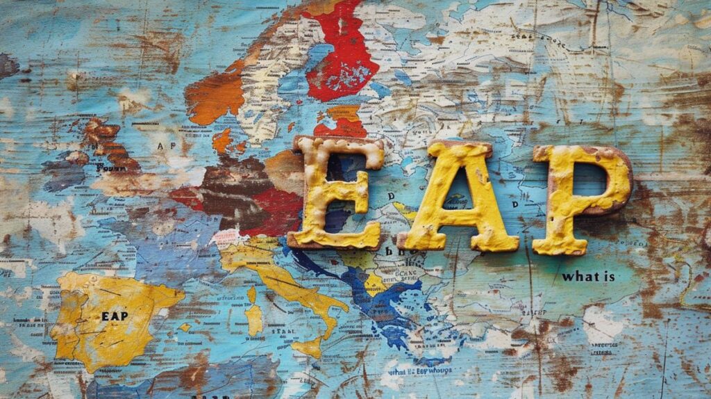 SEO-optimierte Alt-Text für ein Bild, das die Übersetzung des Schlüsselworts "was ist EAP" ins Englische zeigt