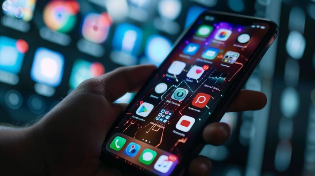 Vergleichsdiagramm, das zeigt, wie eine App eine Software ist