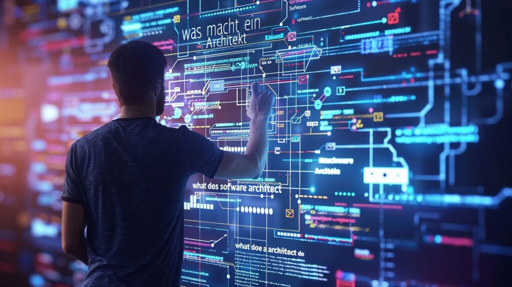 SEO optimierte Alt-Text für das Bild: Was macht ein Software Architekt Übersetzung ins Englische